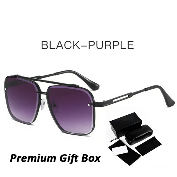 🥳📢Sista dagen 49% rabatt 🔥Retro Gradient Solglasögon UV400 Skydd