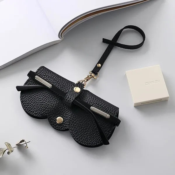Mjuka solglasögon i PU-läder Bag👓️