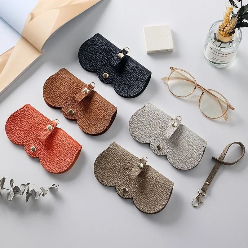 Mjuka solglasögon i PU-läder Bag👓️