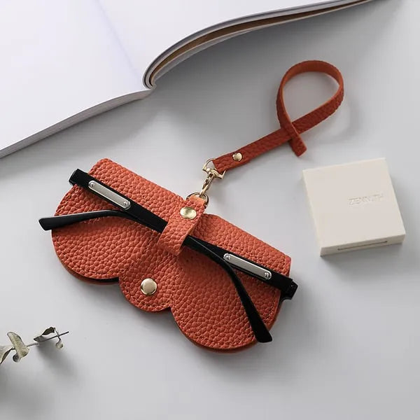Mjuka solglasögon i PU-läder Bag👓️