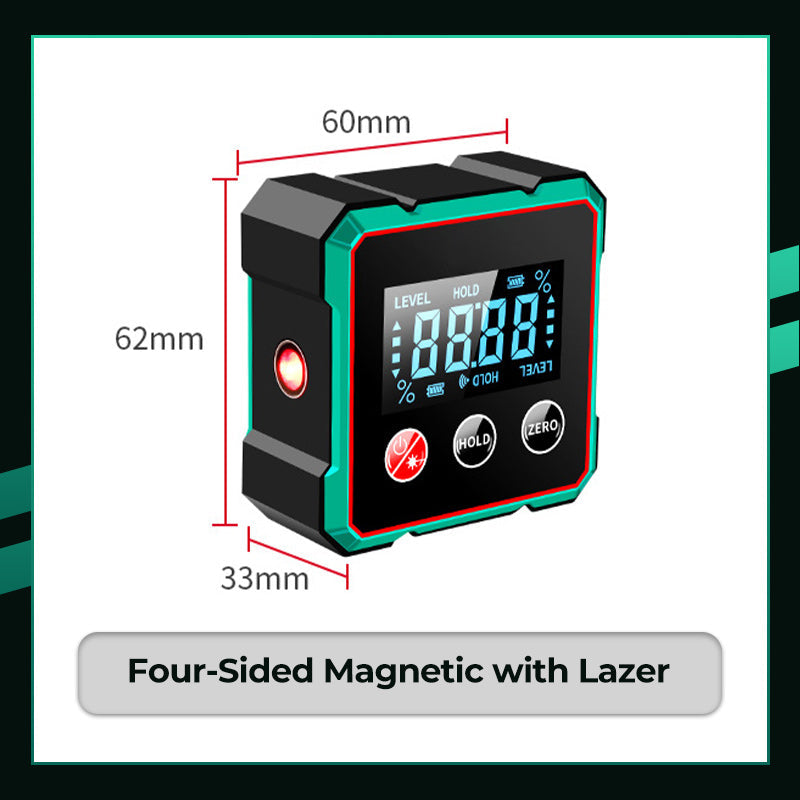 Magnetisk digital vinkelmätare med elektronisk laser