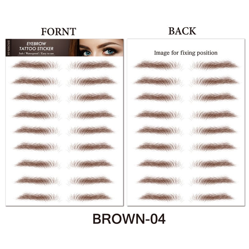 💄4D Makeup Waterproof Eyebrow Stickers 🔥(Köp 1 Få 1 Gratis & Gratis Eyebrow Shaping Razor)