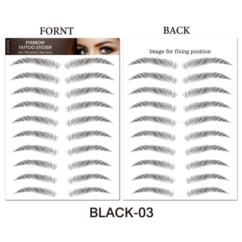 💄4D Makeup Waterproof Eyebrow Stickers 🔥(Köp 1 Få 1 Gratis & Gratis Eyebrow Shaping Razor)