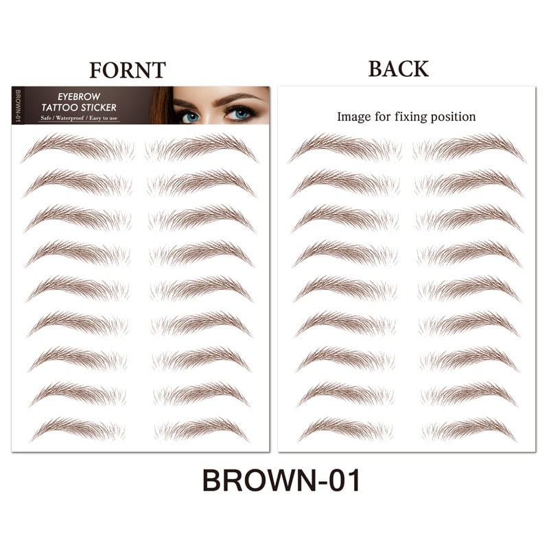 💄4D Makeup Waterproof Eyebrow Stickers 🔥(Köp 1 Få 1 Gratis & Gratis Eyebrow Shaping Razor)