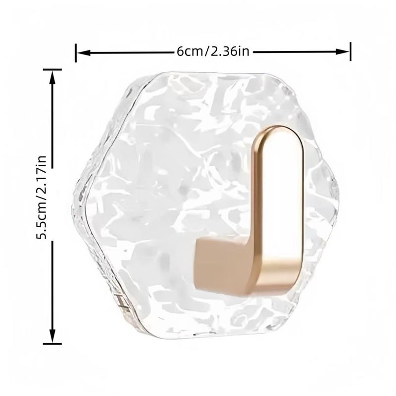 🏆LAST DAY OF THE SALE – 50% OFF!!🎁🔥Hexagonal self-adhesive hooks – extra strong, waterproof and rustproof✨ No drilling required • Strong hold • Easy to fi