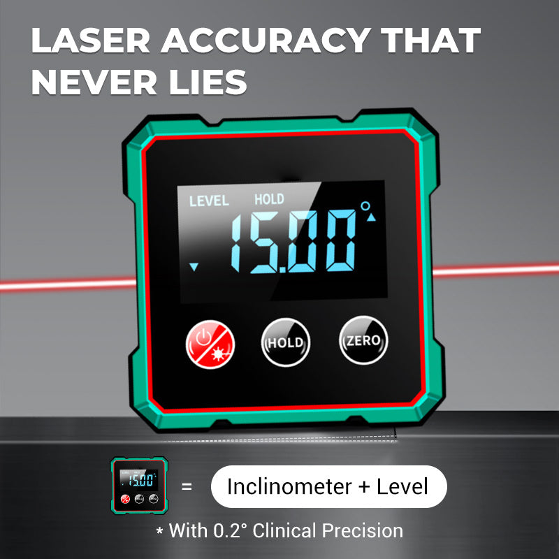 Magnetisk digital vinkelmätare med elektronisk laser