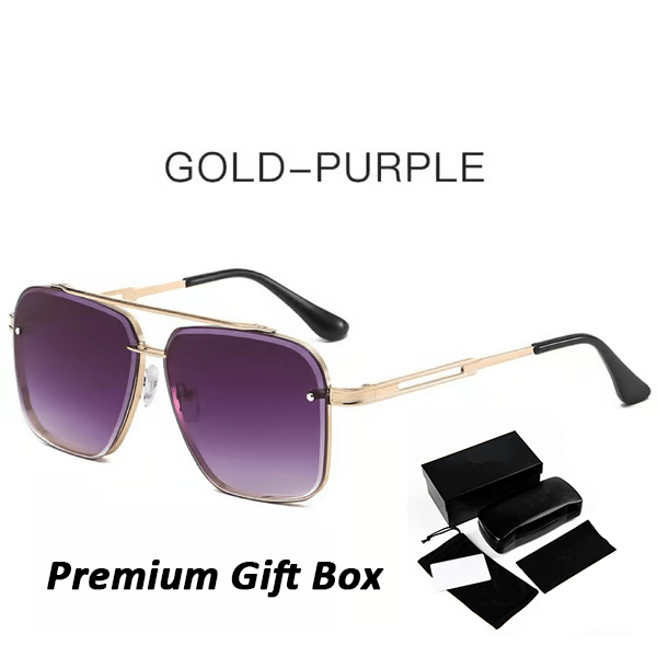 🥳📢Sista dagen 49% rabatt 🔥Retro Gradient Solglasögon UV400 Skydd