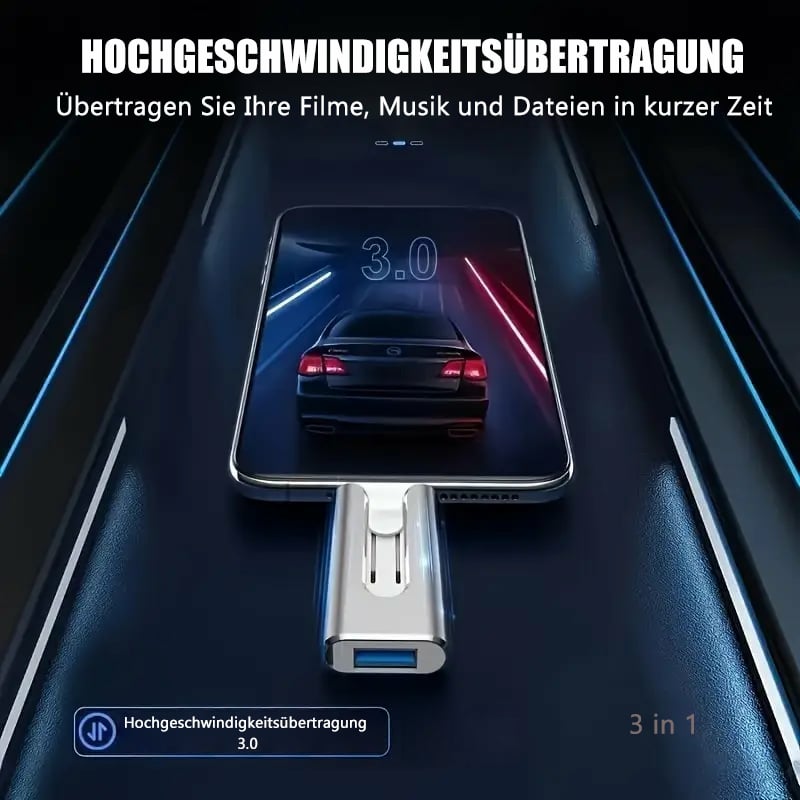 đ„Het försĂ€ljning - 49% rabattđ„16 ~ 256 GB Micro USB + 8 Pin + USB 3.0 4 i 1 Praktisk dator U-Disk