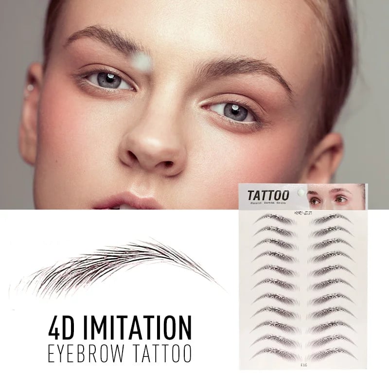 💄4D Makeup Waterproof Eyebrow Stickers 🔥(Köp 1 Få 1 Gratis & Gratis Eyebrow Shaping Razor)