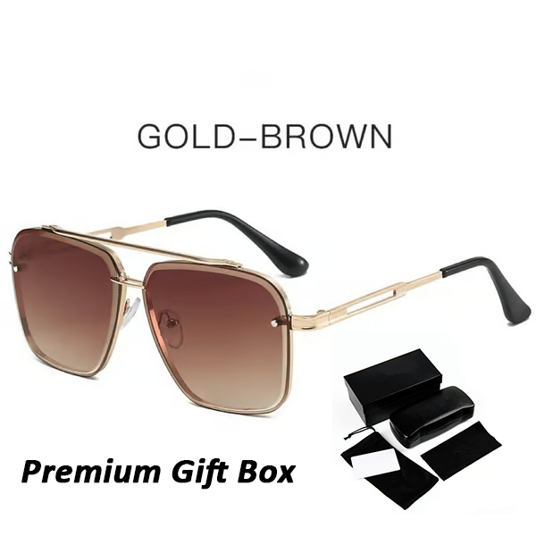 🥳📢Sista dagen 49% rabatt 🔥Retro Gradient Solglasögon UV400 Skydd