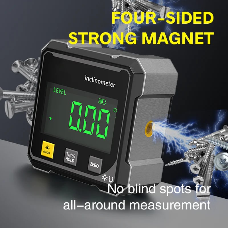 ✨4-sidig magnetisk digital gradskiva med laser