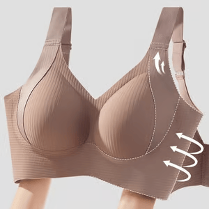 đ„Spring Hot Sale 49% OFF- Ribbad Push Up Justerbar TrĂ„dlös BH för kvinnor