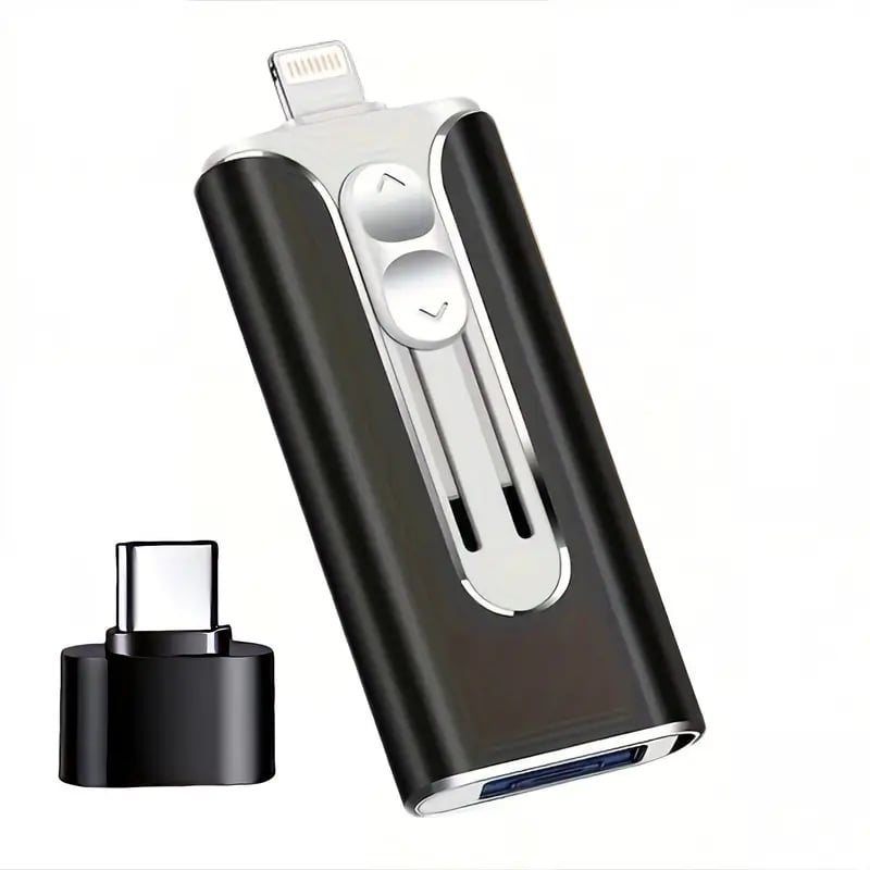 🔥Het försäljning - 49% rabatt🔥16 ~ 256 GB Micro USB + 8 Pin + USB 3.0 4 i 1 Praktisk dator U-Disk