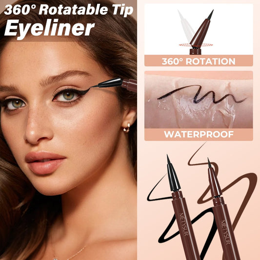 🔥Sista dagen köp 1 få 1 gratis - 🎁Långvarig 360° Eyeliner – Winged Look på Sekunder