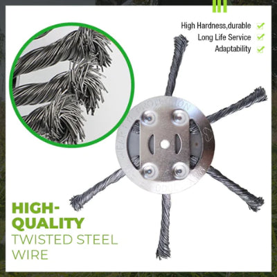 🔥 Replaceable cutting head for lawnmowers/trimmers – steel cutting head for mowing grass 🌿