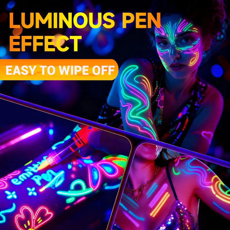 🥳BIG SALE 2026💞Over 50,000 sold!🎁Set of UV-glow face and body paint pen