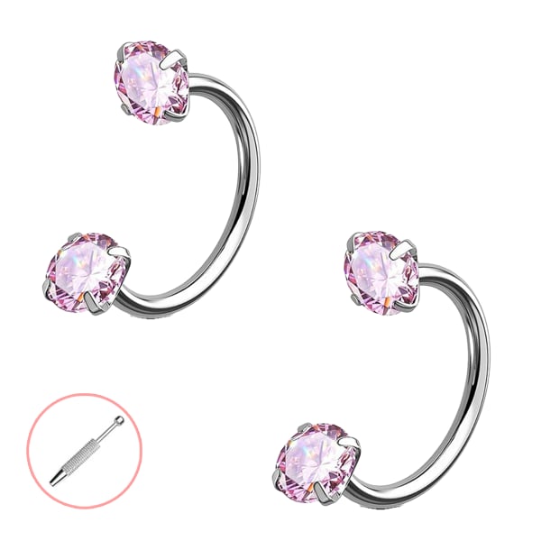 Horseshoe-shaped nose ring – internal thread & comfortabl