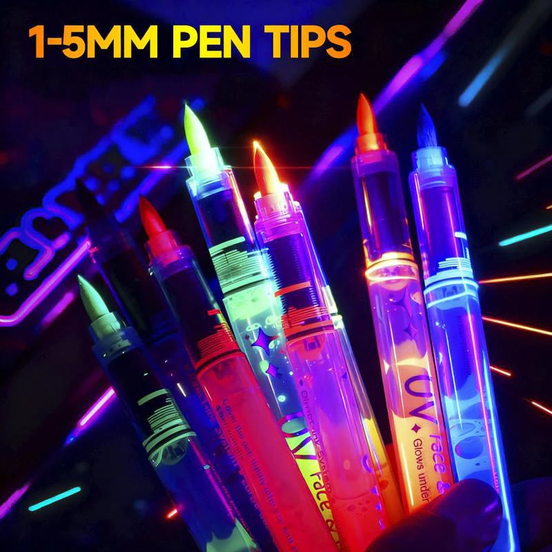 🥳BIG SALE 2026💞Over 50,000 sold!🎁Set of UV-glow face and body paint pen
