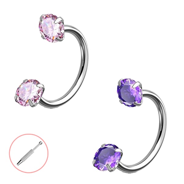 Horseshoe-shaped nose ring – internal thread & comfortabl
