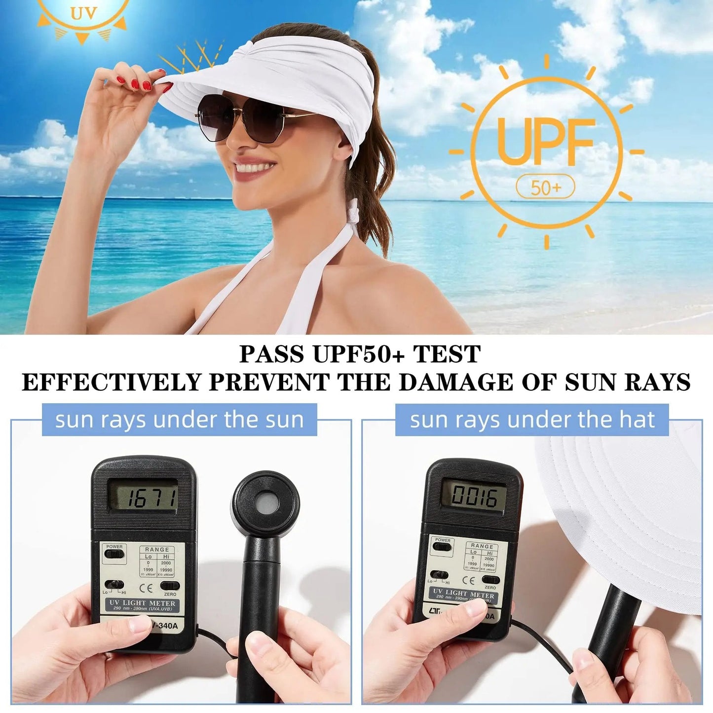 🔥 Last day with 50% off – women's UV-protective sun hat with UPF 50+ filter