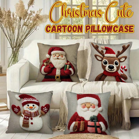 Christmas Cute Cartoon Pillowcase