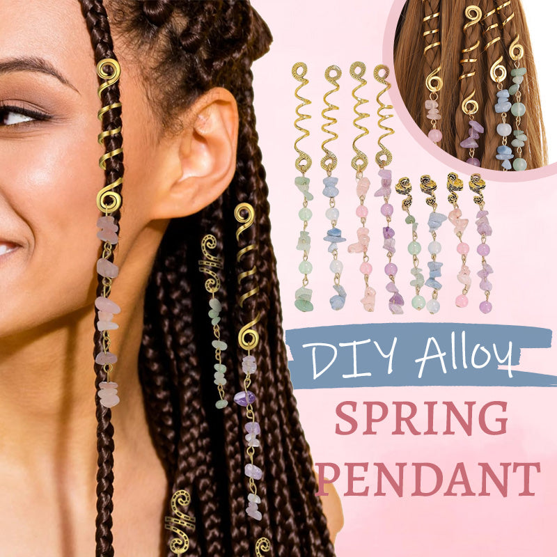 🌿Natural stone hair accessories in a spiral shape