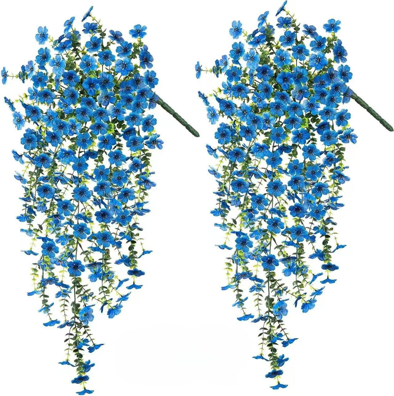 Cascading daisies and eucalyptus flowers for outdoor use – UV-resistan