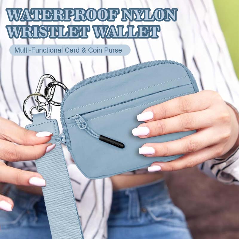 Waterproof Nylon Wristlet Wallet