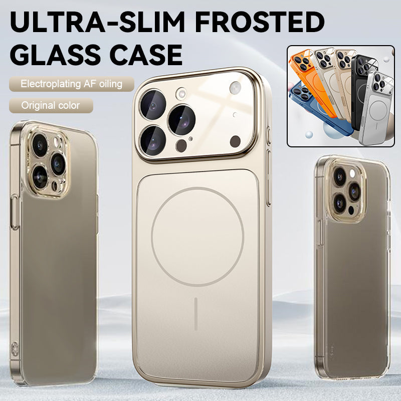 ✨ Ultra-Slim Frosted Glass Case
