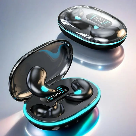 [💥2025 Ny ankomst💥]🎵Trådlösa osynliga Bluetooth-kompatibla sovande öronsnäckor