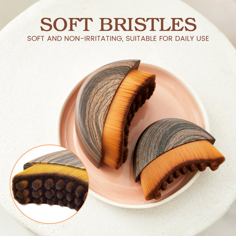 Facial brush for lymphatic drainag