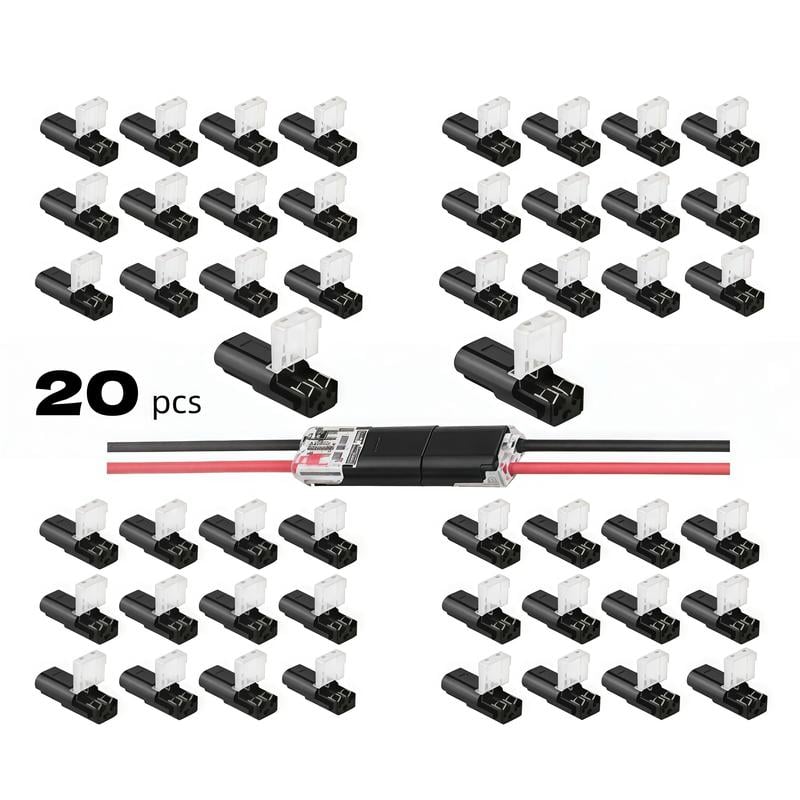 Quick Wiring🔌Double-Wire Plug-in Connector Led Light Strip Connectors 2 Pin