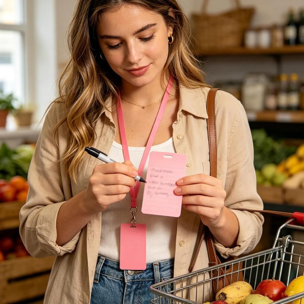 🩺Re-writable note cards | Writable on both sides, won’t fade or smudge (🖊Write. Wipe. Repeat.) 🎁Free clip included