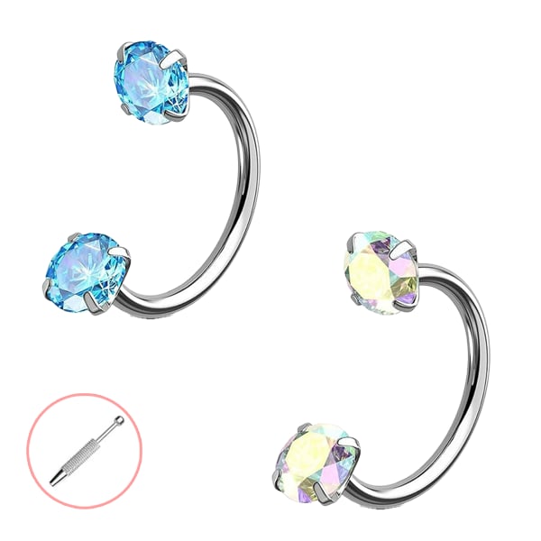Horseshoe-shaped nose ring – internal thread & comfortabl