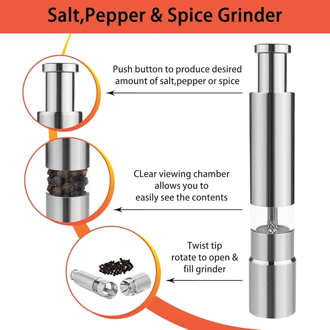 🎁KÖP MER, SPARA MER NU🎁Salt-, peppar- och kryddkvarn