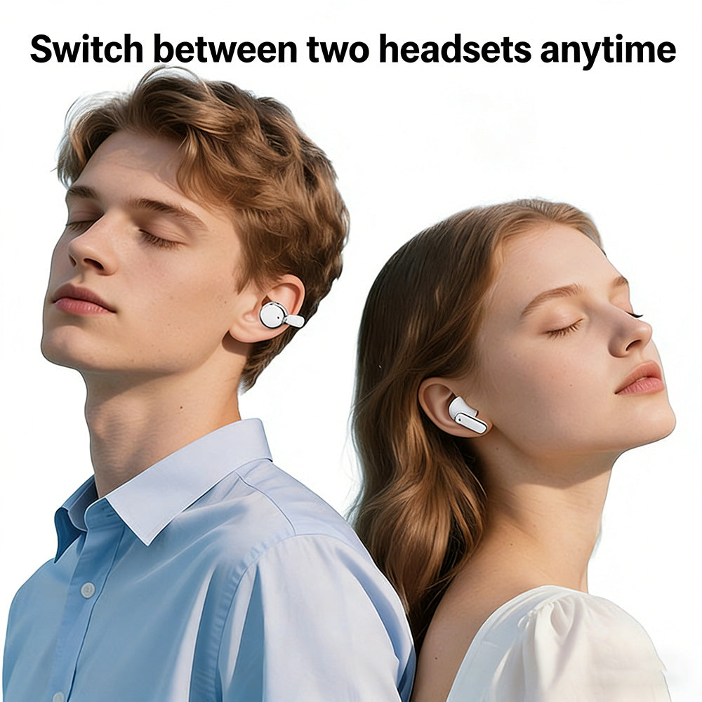 2-in-1 Bluetooth earphones with ear hooks and earbuds | 30 hours of playback time
