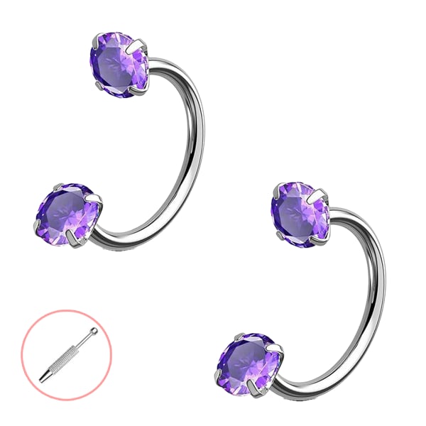 Horseshoe-shaped nose ring – internal thread & comfortabl