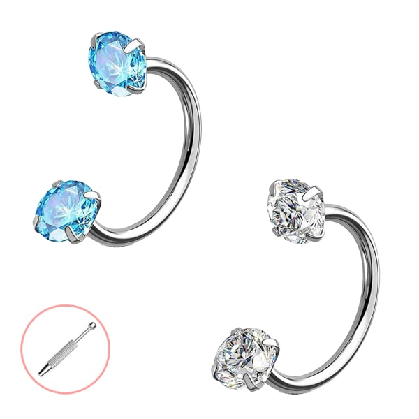 Horseshoe-shaped nose ring – internal thread & comfortabl