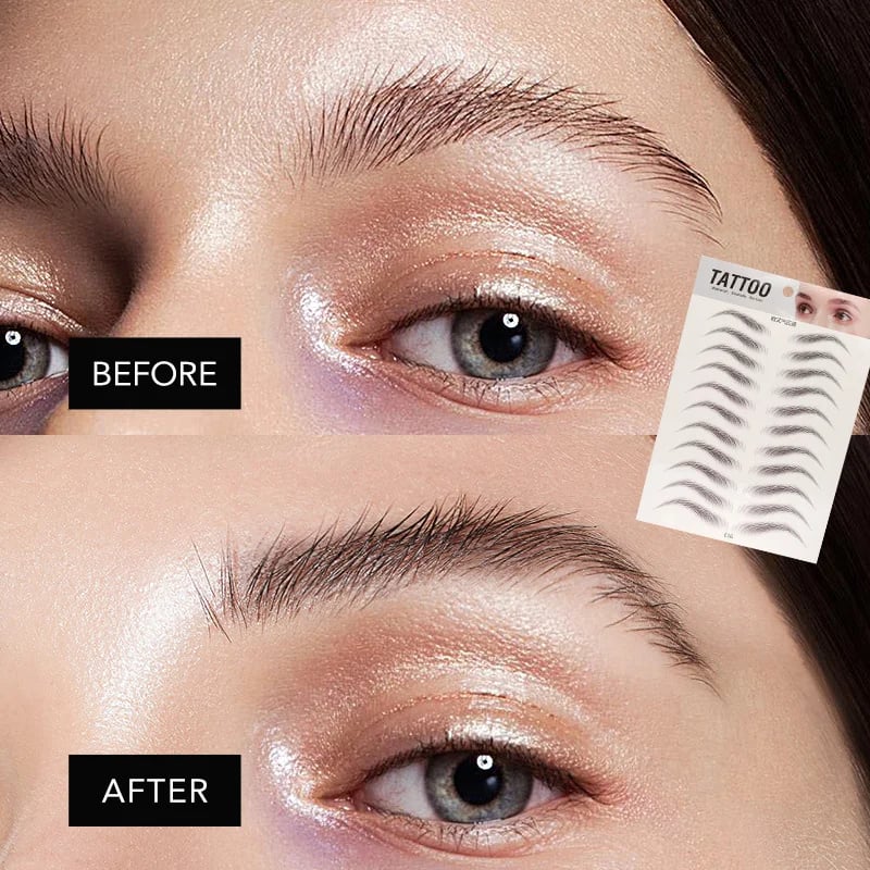 💄4D Makeup Waterproof Eyebrow Stickers 🔥(Köp 1 Få 1 Gratis & Gratis Eyebrow Shaping Razor)