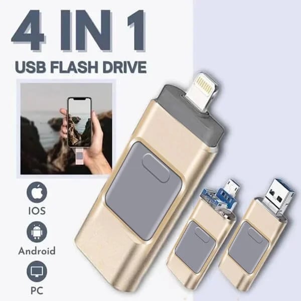 4 i 1 USB-minne - blixtsnabb överföring av bilder