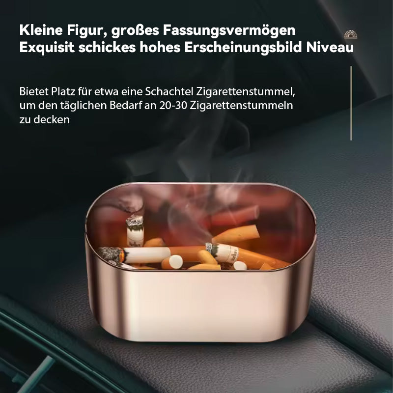 Kreativt askfat för bil för att förhindra flygande aska