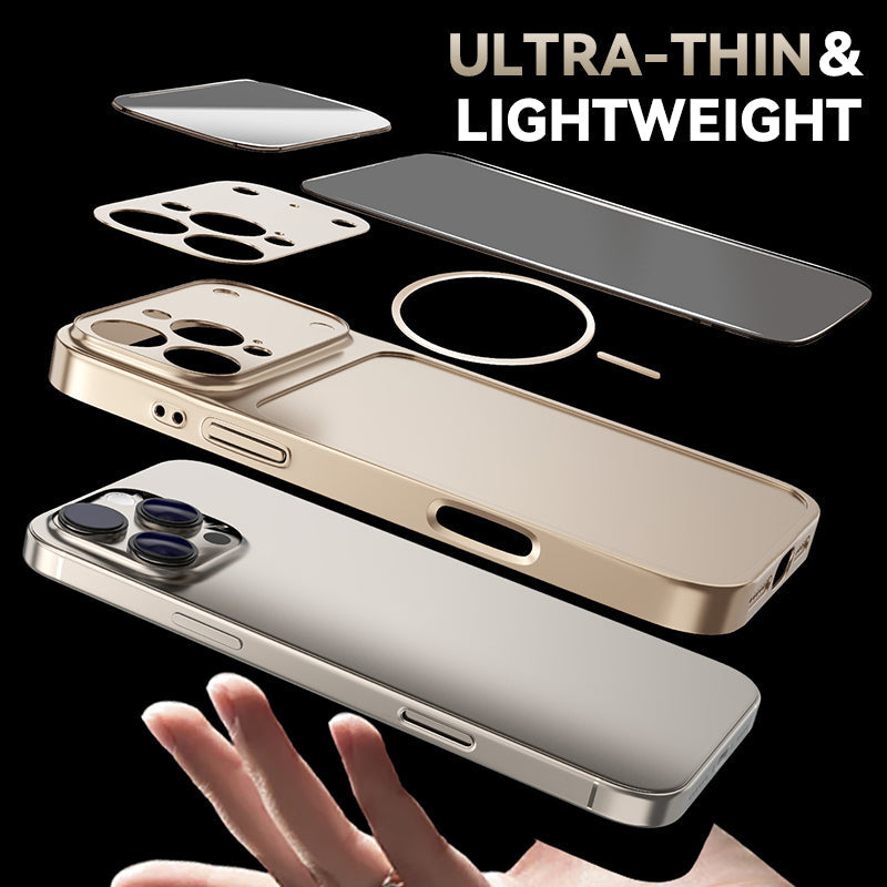 ✨ Ultra-Slim Frosted Glass Case