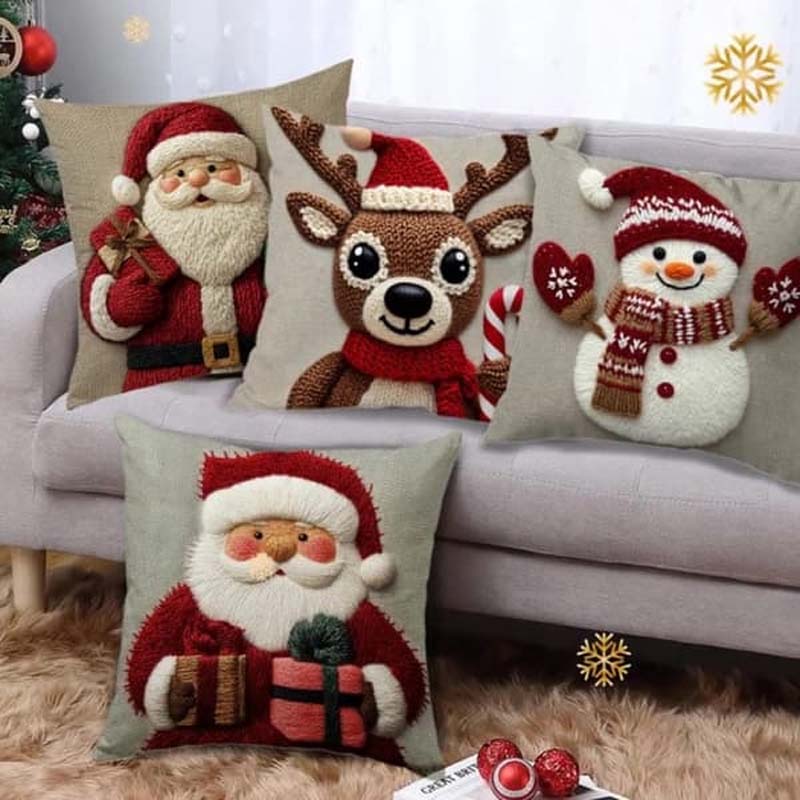 Christmas Cute Cartoon Pillowcase