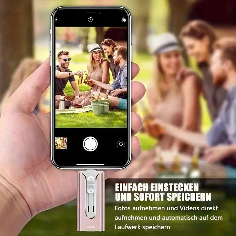🔥Het försäljning - 49% rabatt🔥16 ~ 256 GB Micro USB + 8 Pin + USB 3.0 4 i 1 Praktisk dator U-Disk