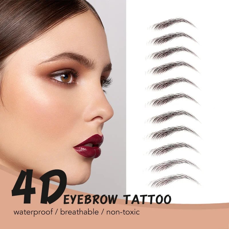 💄4D Makeup Waterproof Eyebrow Stickers 🔥(Köp 1 Få 1 Gratis & Gratis Eyebrow Shaping Razor)