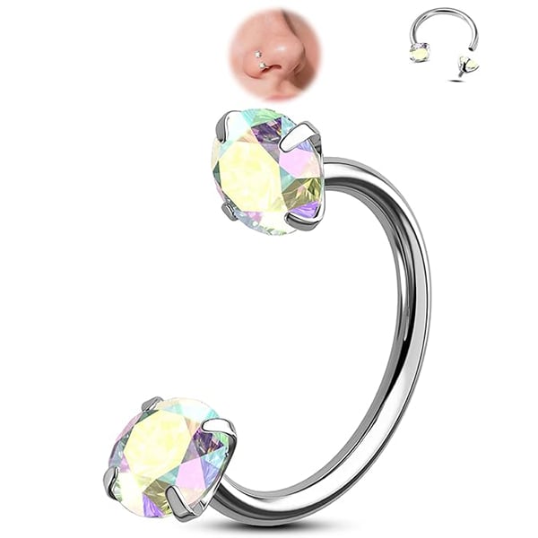 Horseshoe-shaped nose ring – internal thread & comfortabl