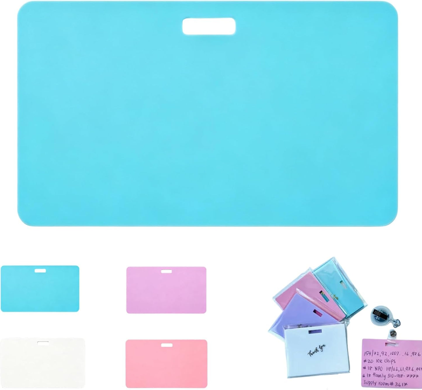 🩺Re-writable note cards | Writable on both sides, won’t fade or smudge (🖊Write. Wipe. Repeat.) 🎁Free clip included