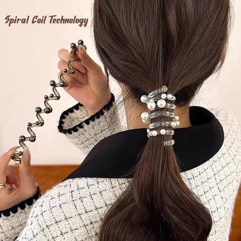 Pärla Rak Spiral Hårsnodd