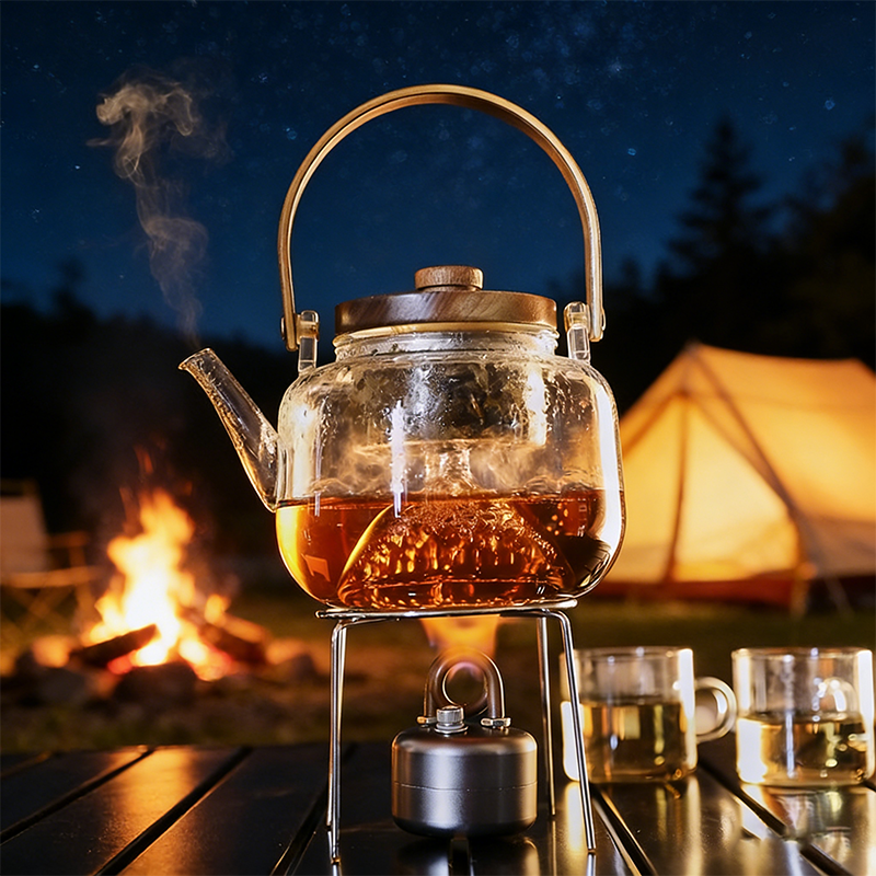 Portable outdoor spirit stove (extra slip protection included)