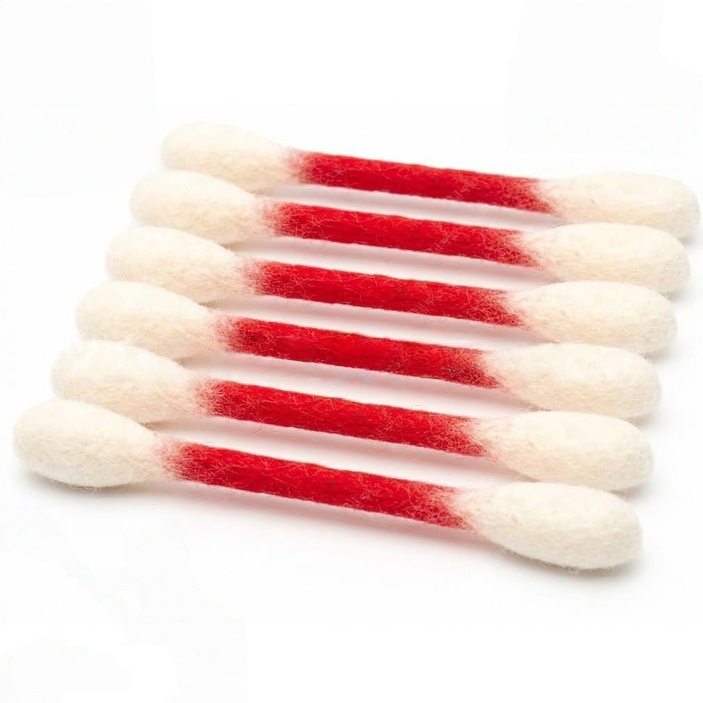 🐾Giant catnip-filled cotton swab toys (15 cm) – handmade, sustainable, safe and fu
